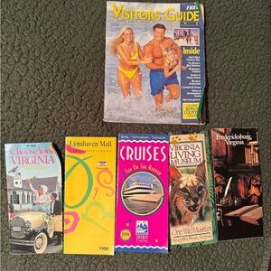 Vintage collection of Virginia Travel Brochures